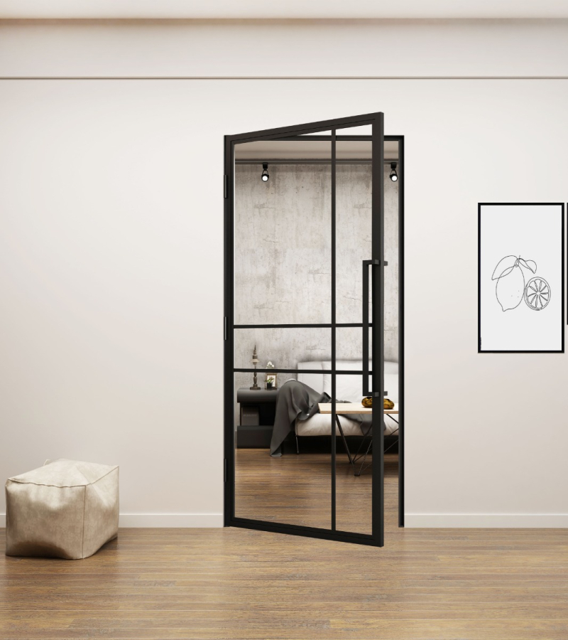 Binnendeur met kozijn 6 vaks modern Standaard Maten