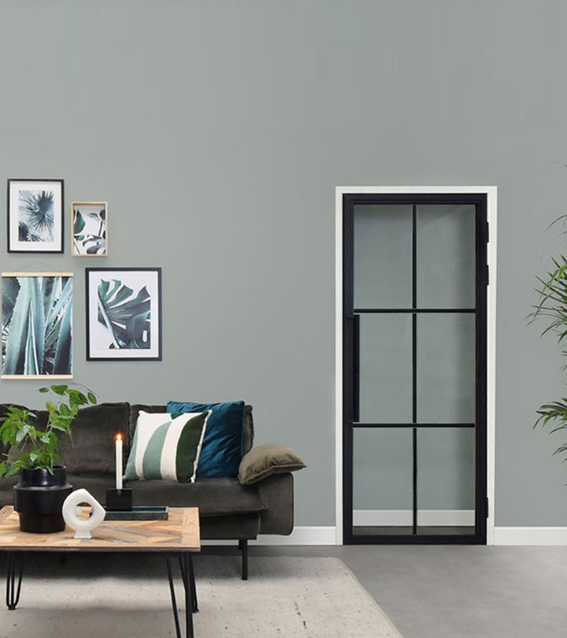 Binnendeur Staal en Glas 6 vaks Standaard Maten