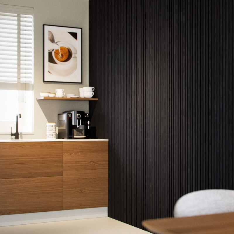 Akoestisch paneel Black Oak