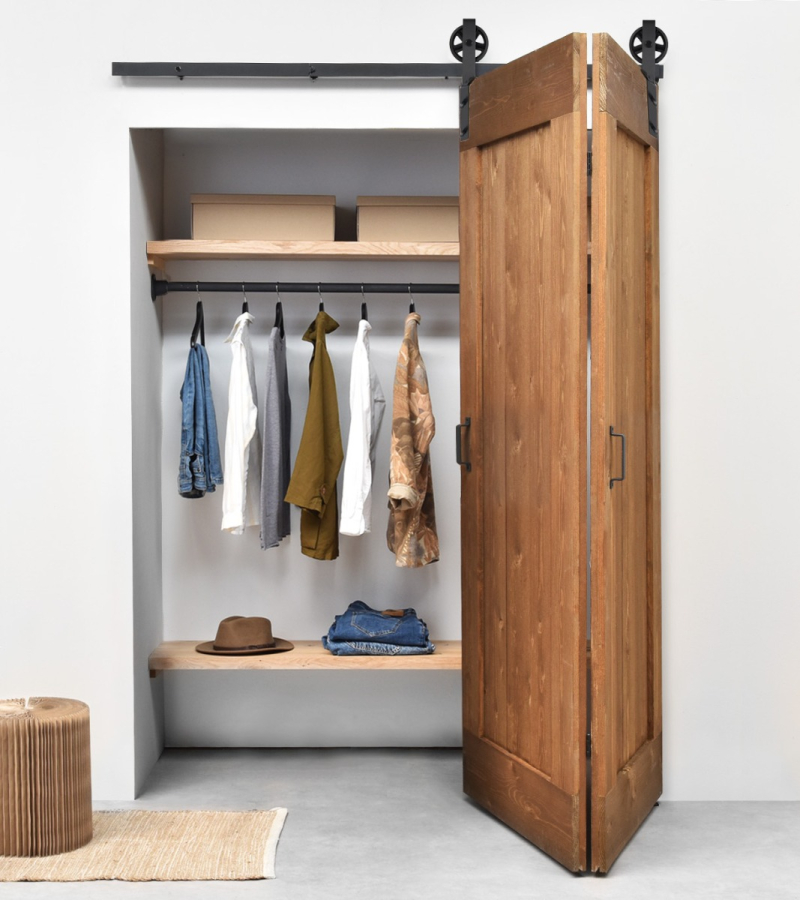 Schuifdeursysteem Spaakwiel Zwart Voor Vouwdeuren